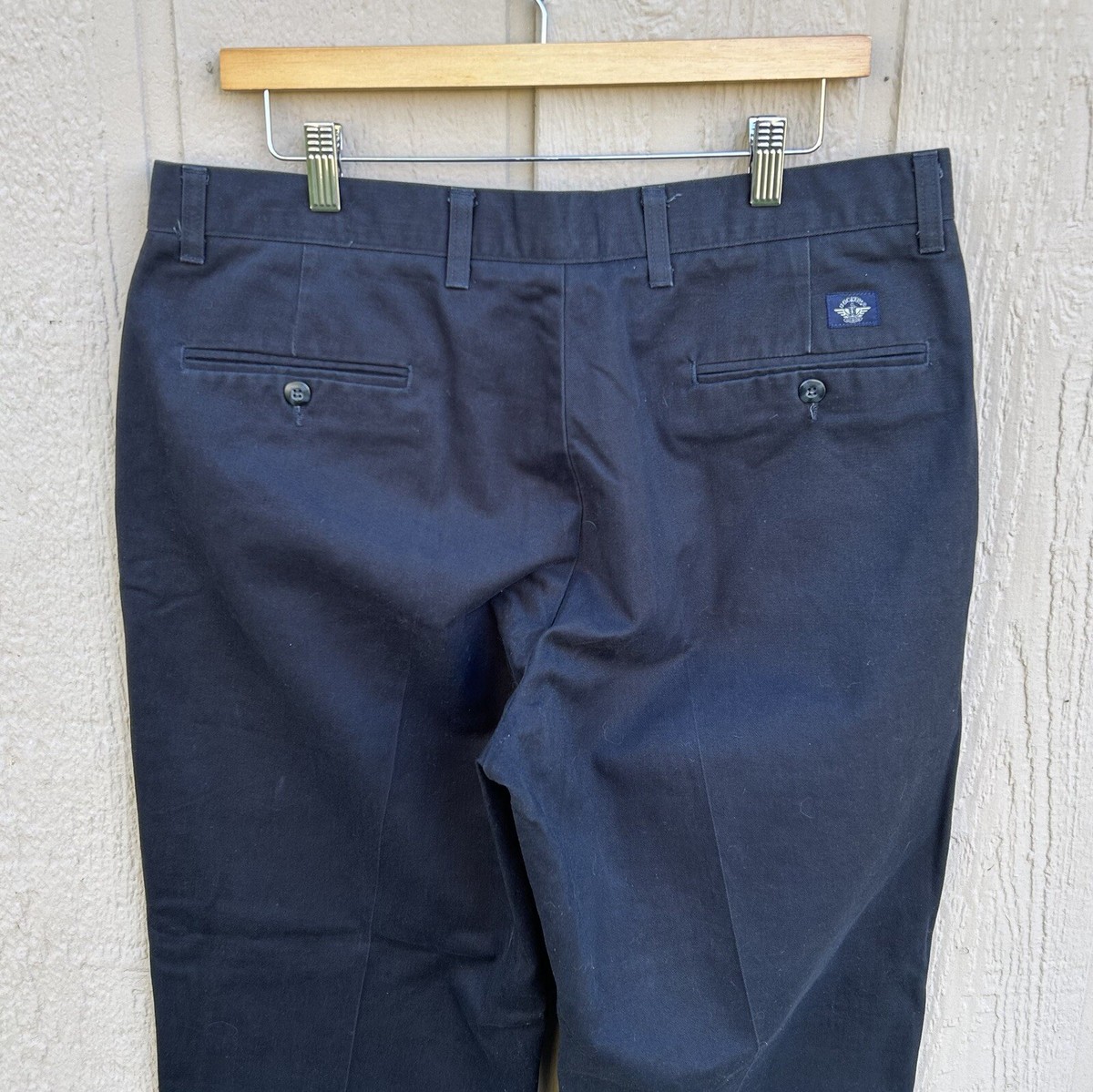 パンツ 90s EURO Dockers Black Chino Trousers Vintage 90s Dockers Black Chino Pants Mens 36x30 Relaxed Fit