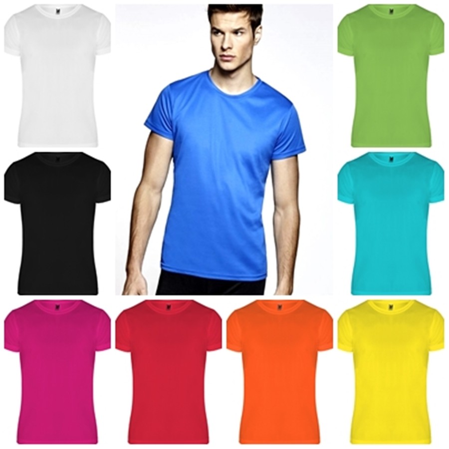 Camiseta Hombre técnica de manga corta con escote redondeado. Camimera