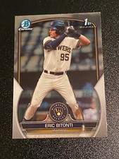 2023 Bowman Draft Chrome Eric Bitonti BB0APM Milwaukee Brewers