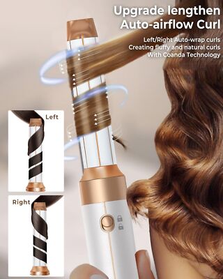 Blow Dryer Brush 7 In ONE, 110,000 RPM High-Speed Negative Ionic Hair Dryer With