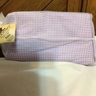 Baby Emporio Cotton Flannel & Silky Charmeuse Baby Blanket - PURPLE  & WHITE NEW — photo 1