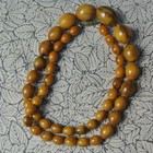 Vintage Bakelit marmoriert Butterscotch Eigelb Halskette 62 Gramm