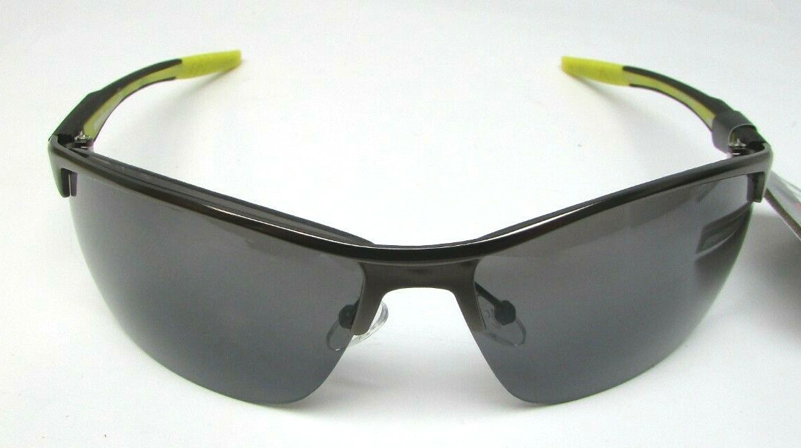 IronMan Run Up FMR DA Grey Yellow Sunglasses 100% UV NEW UK - Main Image