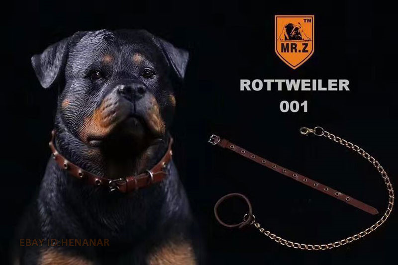 ⭐︎美品　Rottweiler KJ 1/12 JXK JXK042 Rottweiler Dog Pet Animal Statue w/ Platform