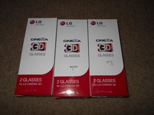 NEW 3 Boxes 6 Glasses Real 3D LG 3D Glasses Cinema Movie TV Glasses AG-F310