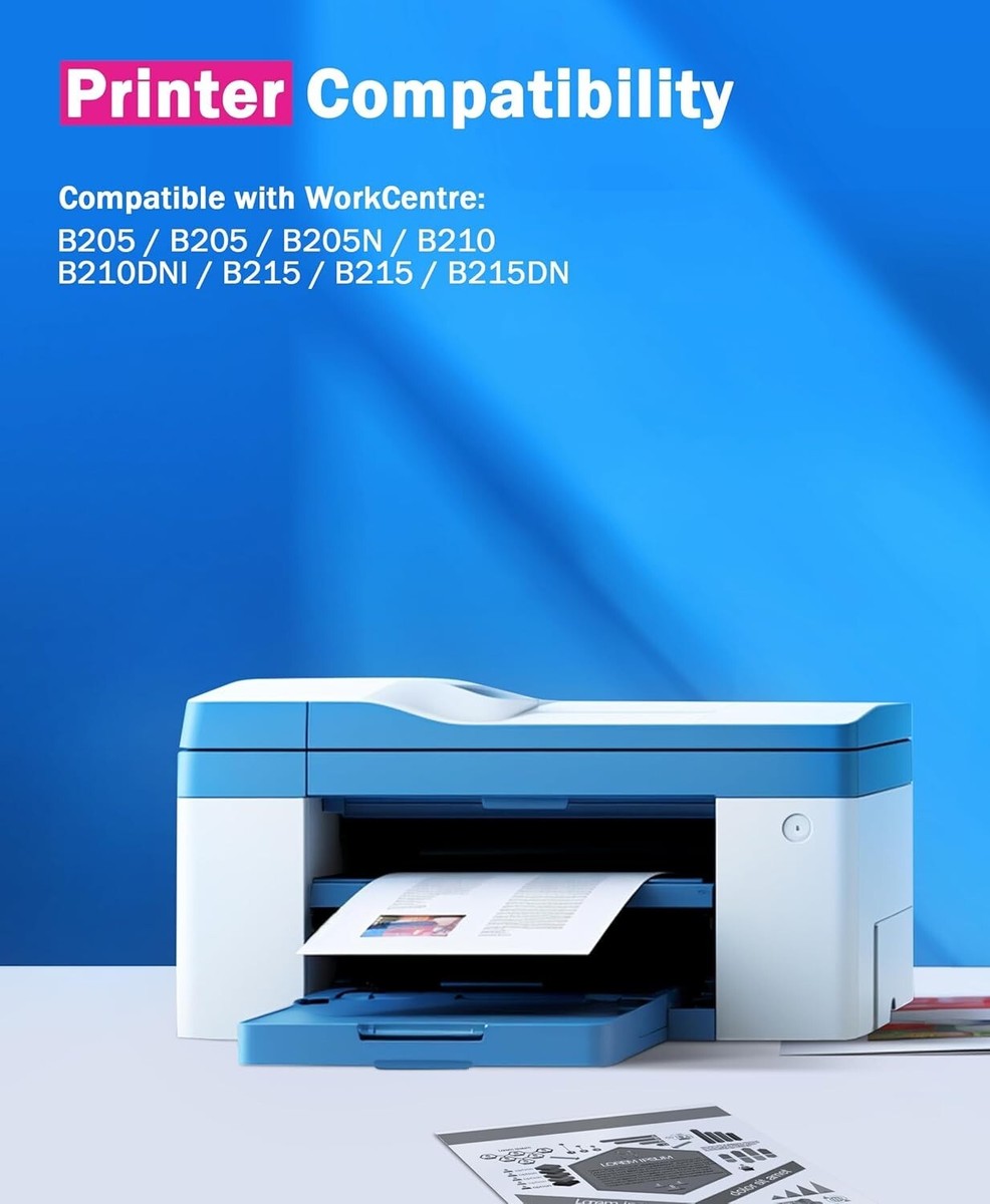 JK Toners B205/ B210/ B215 Toner Cartridge And Drum Unit Compatible With Xerox B 205, 210, 215 Printers - View #5