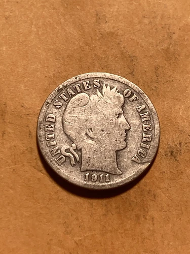 1911 D Barber Dime - Good - As Shown! (#803)