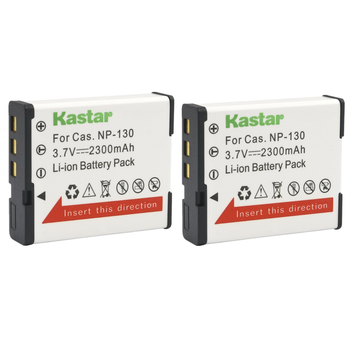 Kastar Replacement Battery Pack for NP-130 & Casio Exilim EX 