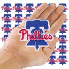 Wholesale Philadelphia Phillies Size 3.0"x2.6" Sew Iron On Patch Shirt HatDIY