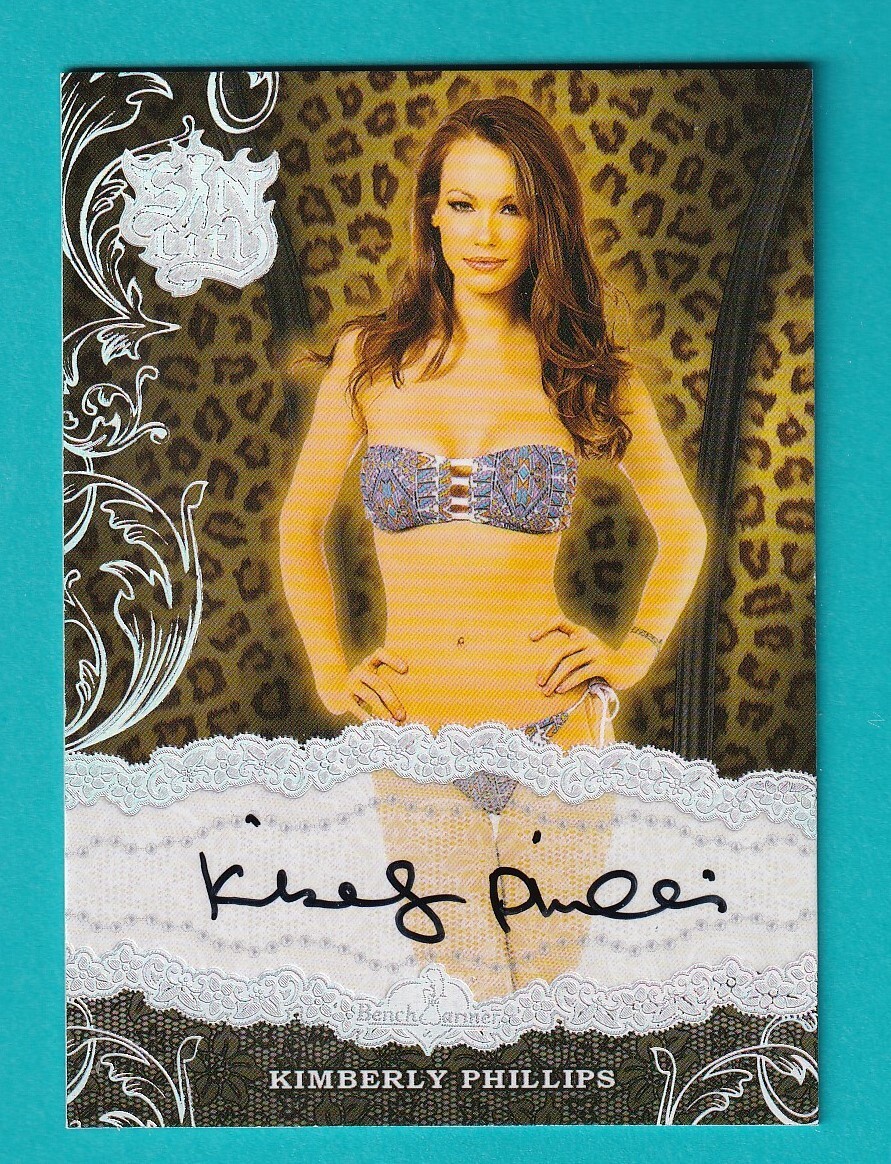 Benchwarmer 2015 Sin City autograph card Kimberly Phillips SILVER