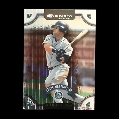 2002 Donruss Edgar Martinez Career Stat Line /258 Mariners