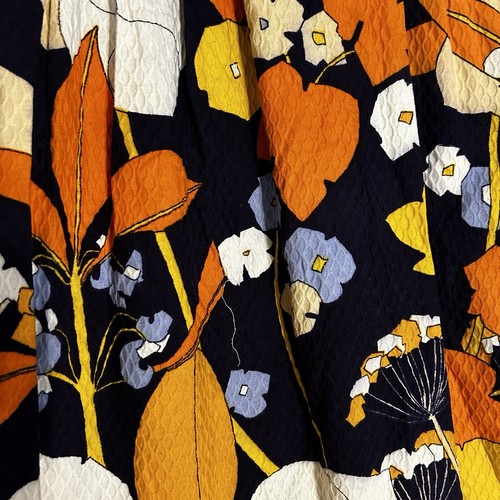 Vintage R&K Women’s Small 1960s Maxi Dress Navy top Floral skirt Bright Mod - Picture 10 of 19