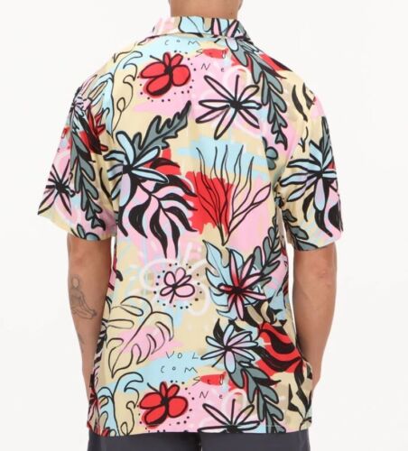 VOLCOM PURESTONE Men's S/S Woven Shirt - FOG - Large - NWT - Picture 2 of 4