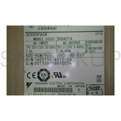 New In Box YASKAWA SGDV-3R8A01A Servo Drive