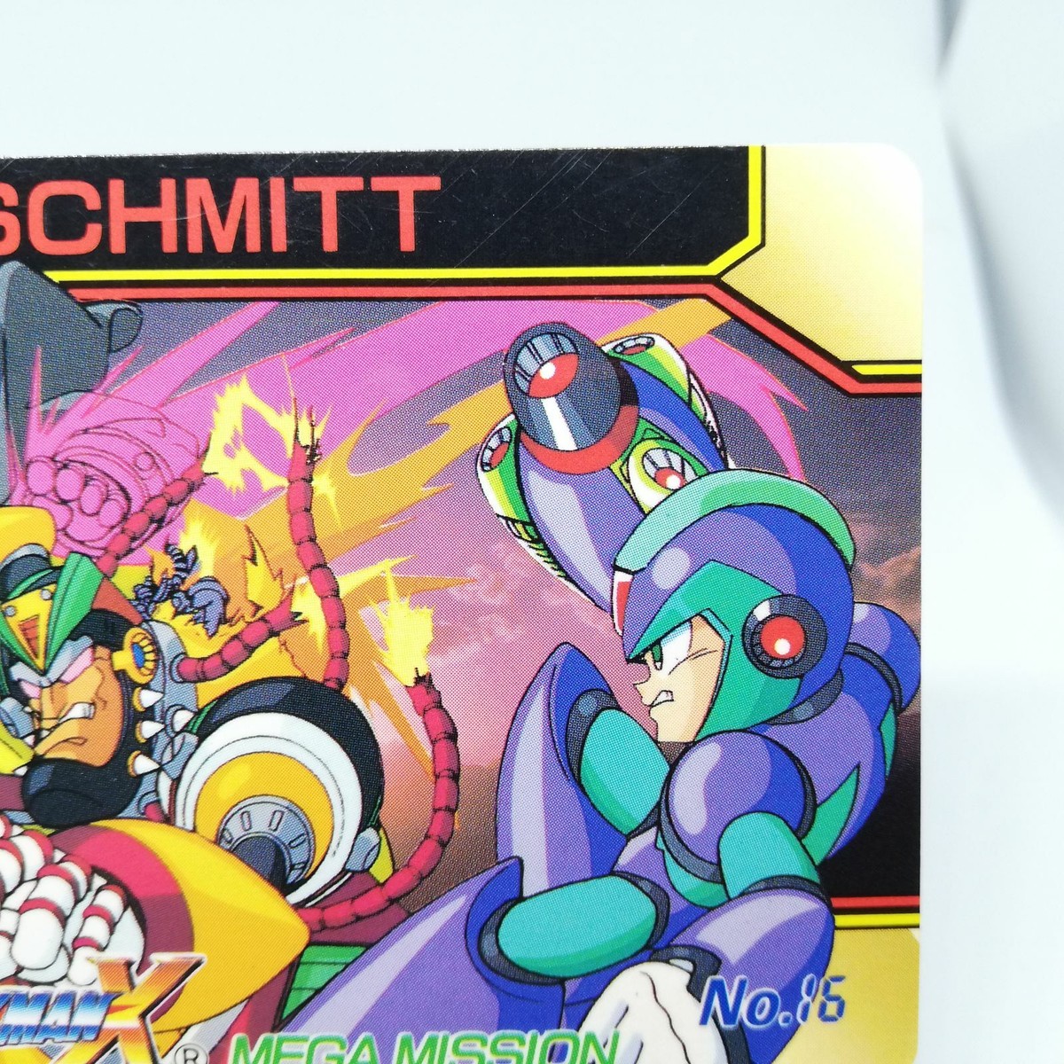 No.16 Schmidt's Shadow MEGA (ROCK) Man X Card 1995 BANDAI JAPAN