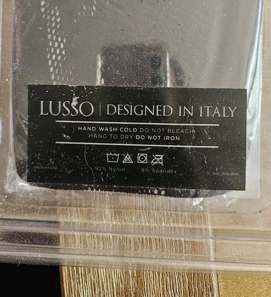 Medias italianas Lusso Lilliana de encaje negro red pantimedias DISFRAZ SEXY de nailon Foto 2 de 4