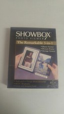 NIB Showbox Photo View 3 in 1 Picture Viewer Frame Storage System Burnes 3.5x5