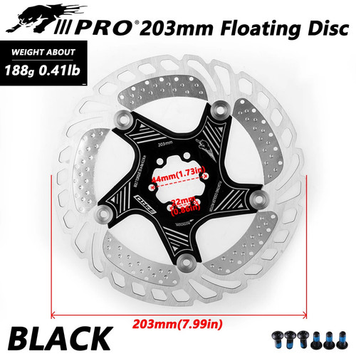 Disco de enfriamiento para bicicleta MTB DH disipación de calor cuesta abajo flotante bicicleta freno rotor - Imagen 4 de 38