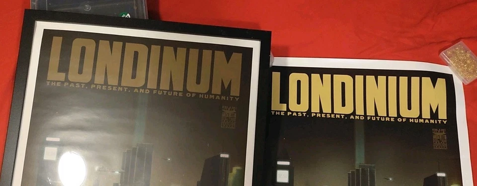 Póster mal impreso Firefly Serenity Londinum. Juego de viaje súper raro de Blue Sun Foto 4 de 4