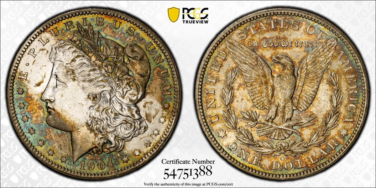 MS 62 Graded 1904 Year Morgan US Dollars (1878-1921) for sale | eBay