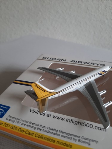 Boeing 707 Sudan 1:500 Inflight500 wie Herpa, gebraucht und selten! - Foto 4 di 7