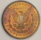 1884 Morgan Silver Dollar UNC BU Toning Rainbow Choice Bu