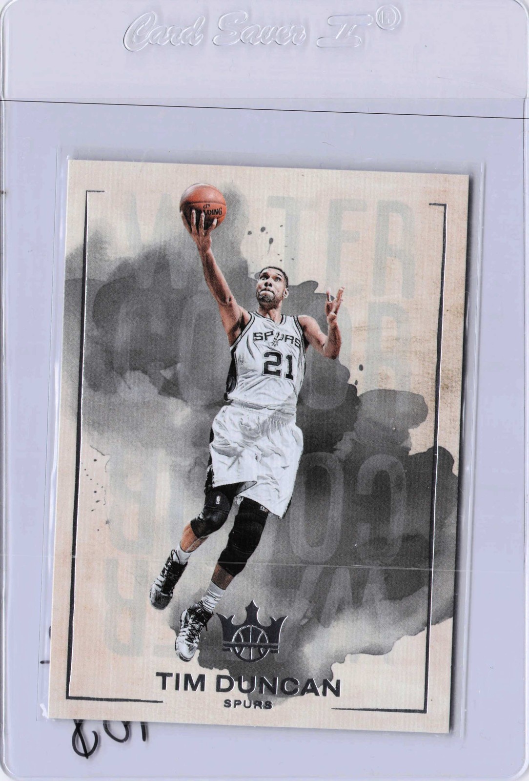 2024-25 Panini Court Kings #21 Tim Duncan Water Color Spurs