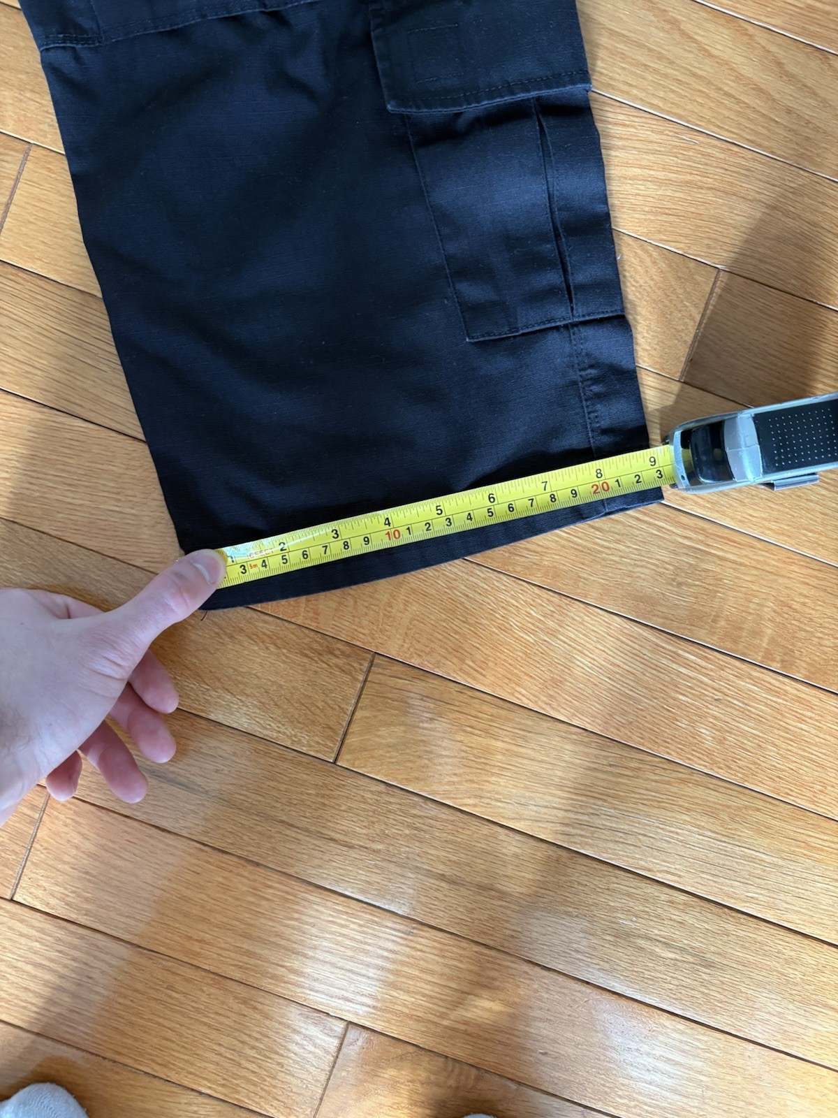 Black Patchwork Cargo Pants - image 7