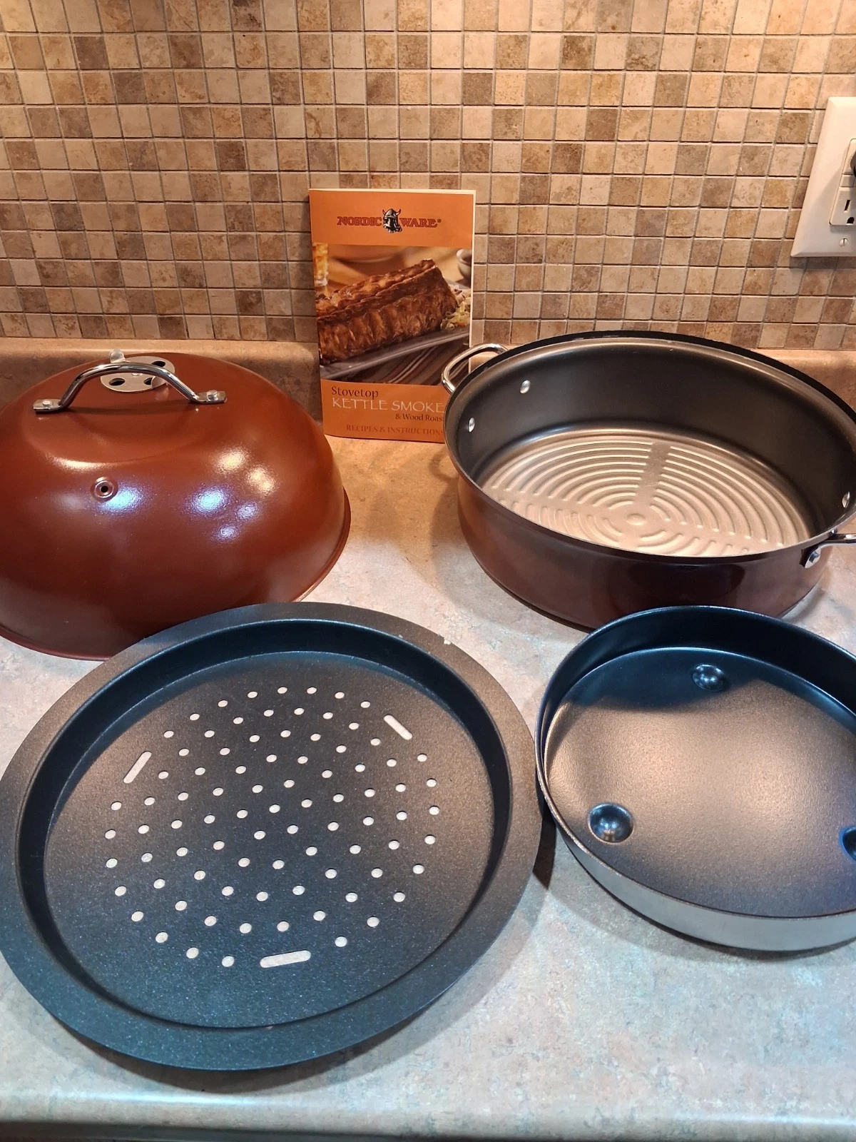 Nordic Ware Stovetop Kettle Smoker & Wood roaster
Opens in a new window or tab