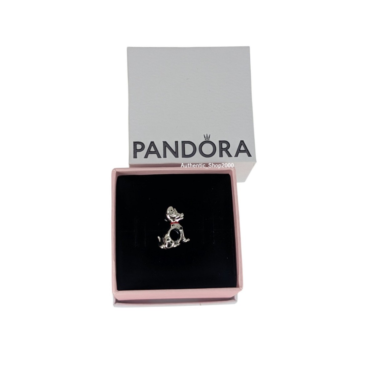 New 100% PANDORA Disney 101 Dalmatians Patch Wiggle Tail Dog Charm