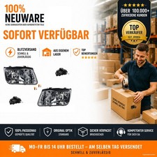 Scheinwerfer passend für VW Bora 1J2 98- Leuchtmittel Links Rechts m. Stellmotor