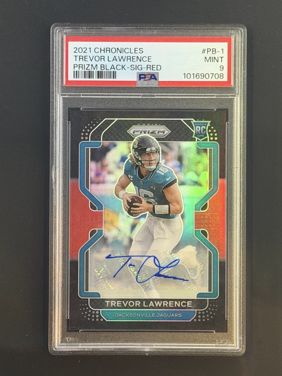 2021 Panini Chronicles Prizm Black Trevor Lawrence #PB-1 Red Prizm