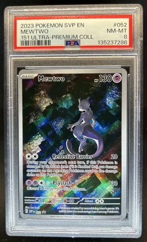 2023 Pokemon SV Black Star Promos Mewtwo #052 PSA 8
