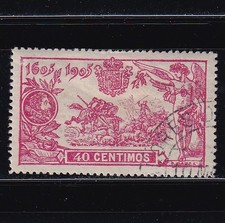 1905 - España - Edifil 262 - Quijote - 40 centimos rosa - Bien centrado