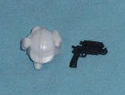 vintage G.I. GI JOE gijoe LONG RANGE GUN + HELMET weapons parts lot FREE SHIP