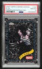 2025 Topps Chrome Marvel Comics Spider Web Refractor /399 X-23 #122 PSA 8 1i3m