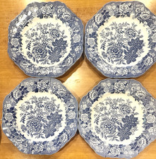 Spode Blue Room Collection Jasmine 9.5" Luncheon Plates Set of 4 England