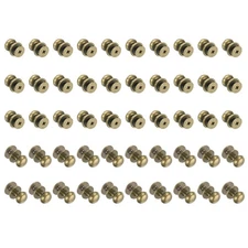 50 Pcs M3*5 Mini Round Knobs, 9mm Small Drawer Pulls, Bronze