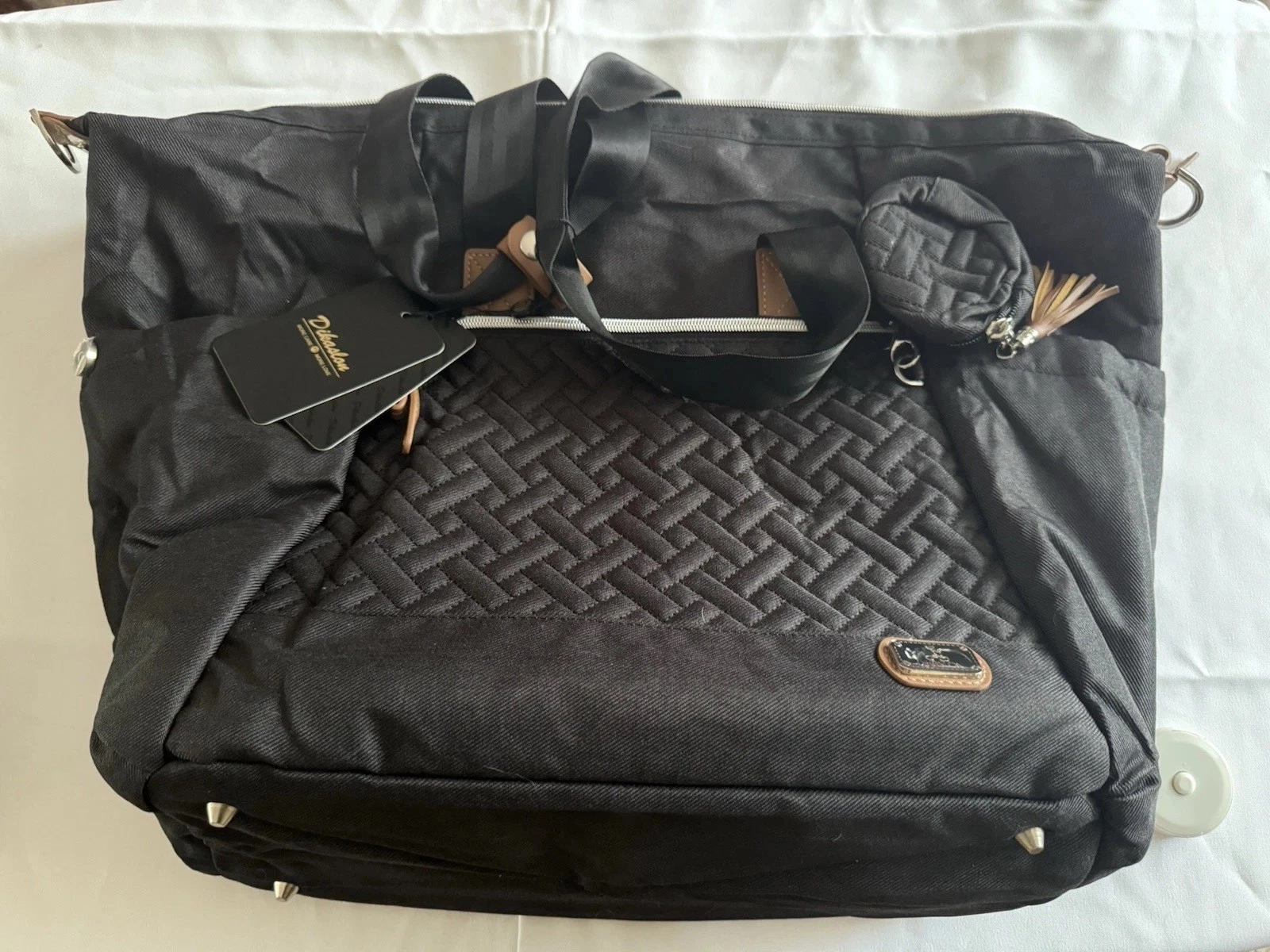 Diaper Bag Tote with Pacifier Case and Changing Pad, Dikaslon Large