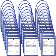 50 Pack Job Ticket Holders Work Order Holder Pockets for 9 x 12 Inch Hanging Sle