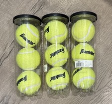 Franklin Tennis Balls 3-Pack Cans 9 Balls Total New Sealed Pressurized