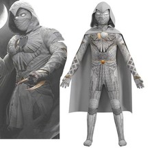 Moon Knight Costume Marc Spector Cosplay Jumpsuit Halloween Outfit Adult/Kids