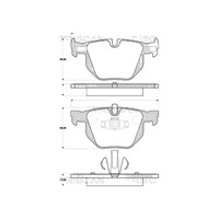 Bremsbelagsatz Scheiben 17 Mm Triscan Iam-Expertise FüR U.A. BMW 3Er