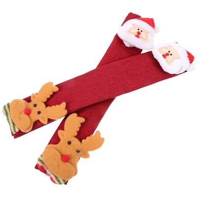 2pcs Kühlschrankgriff bedeckt Weihnachten Santa Microwave Ofen Griff Handschuhe