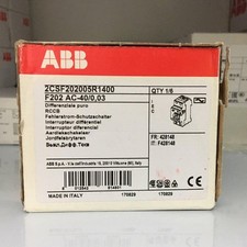 one new Abb Residual current protector F202 AC-40/0.03 Fast Delivery