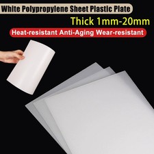 White Polypropylene PE Sheet Plastic Plate Board 1mm-20mmThick 100/200/400/500mm
