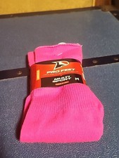 Pro Feet Multi Sport Socks Hot Pink Boys Girls Size M 1 Pair NWT