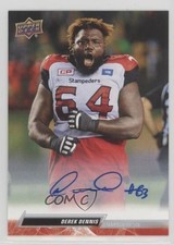 2023 Upper Deck CFL Auto Derek Dennis #4 Auto bl7