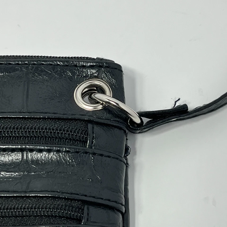 Bolso Bandolera NICOLE BY NICOLE MILLER Negro Imitación Cuero Caimán Foto 4 de 4