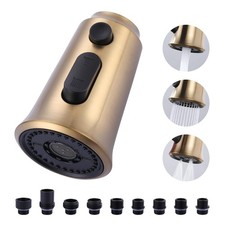 Kitchen Faucet Head , 3 Function Pull Down Faucet Sprayer Head with 9 Adapter...